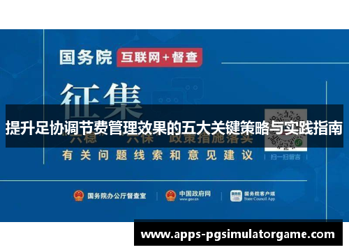提升足协调节费管理效果的五大关键策略与实践指南