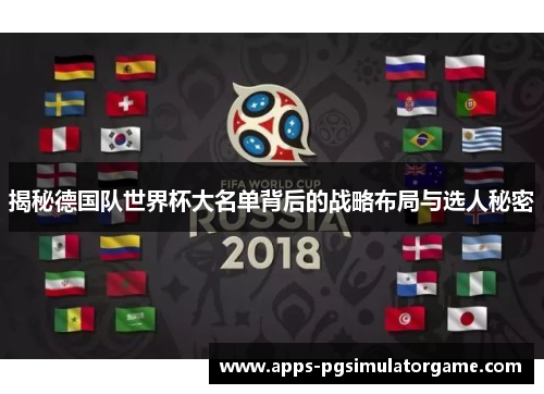 揭秘德国队世界杯大名单背后的战略布局与选人秘密